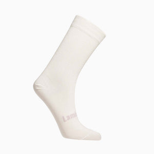 Cream, crew length wool socks for children