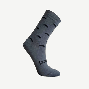 merino wool crew socks for woman men child grey with black nz