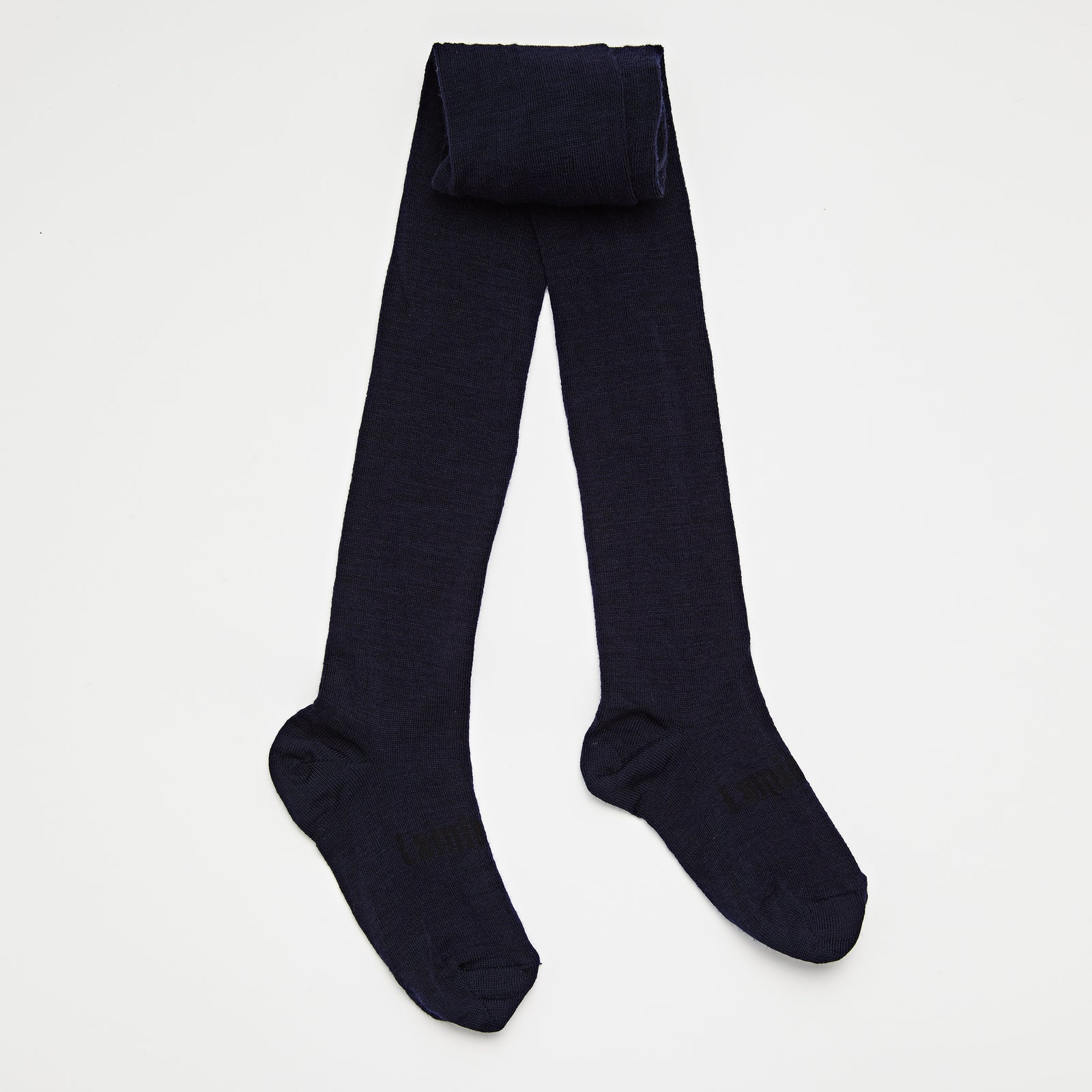 Merino Wool Flat Knit Essential Tights | CHILD | Navy