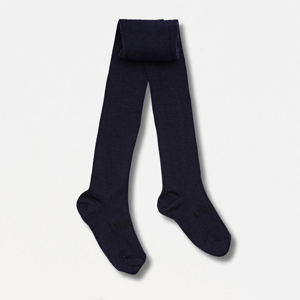 Merino Wool Flat Knit Essential Tights | CHILD | Navy