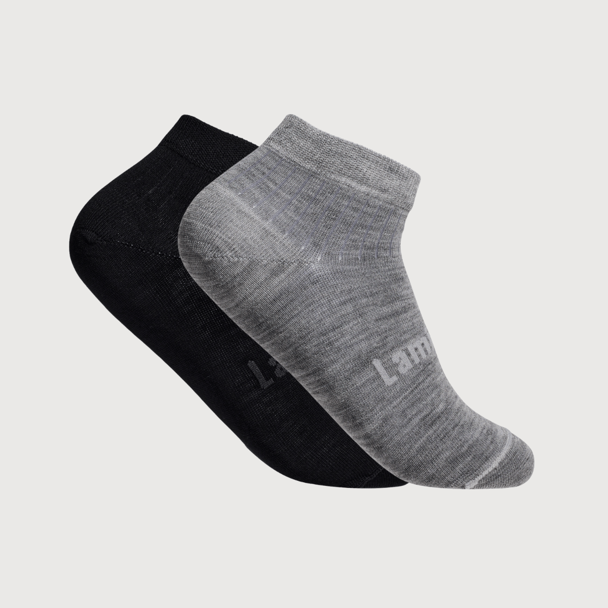 Bundle of 3 or 5 pairs of mens merino wool ankle socks in grey or black NZ