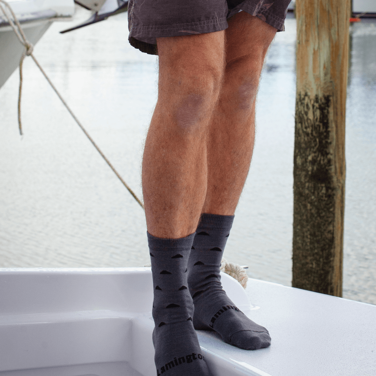 merino wool crew socks for woman men child grey with black nz