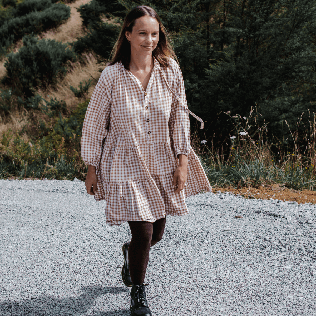 Merino Wool Womans Tights Brown NZ