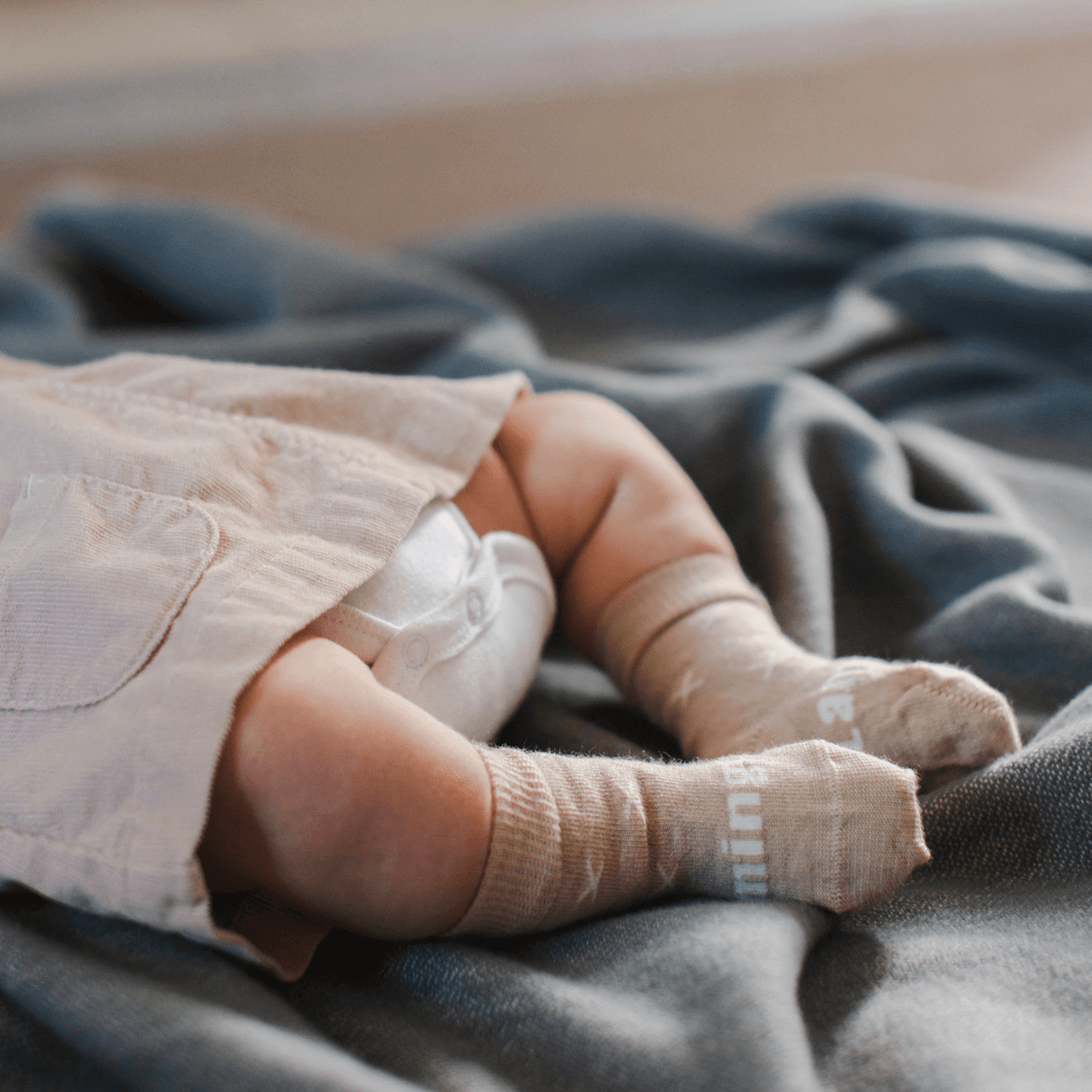 merino wool baby socks beige neutral nz aus